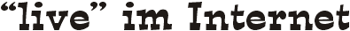 live im Internet
